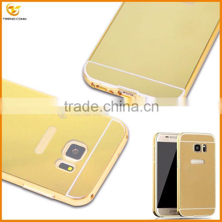 china supplier for samsung galaxy s7 Luxury metal mirror cover case