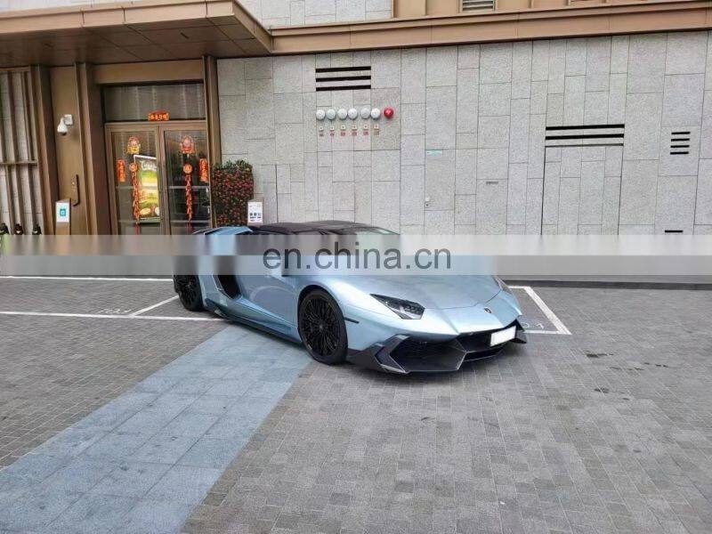 Runde Half Carbon For Lamborghini Aventador LP700 LP720 Mansory Style Body Kit Front Bumper Rear Bumper Side Skirts Wind Knife