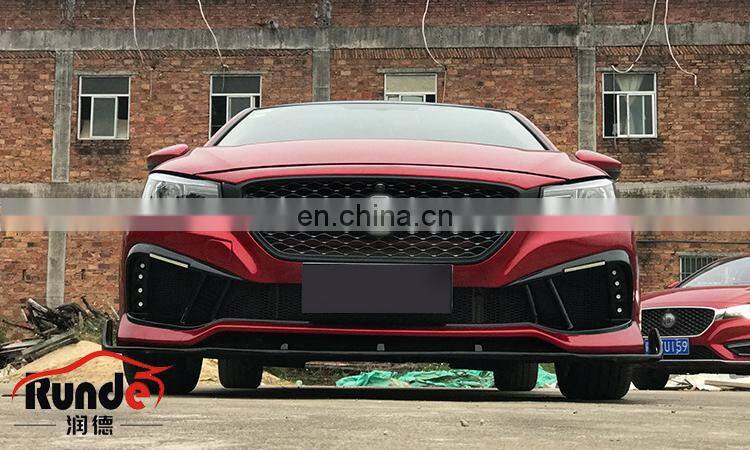 Runde Car Modification Excellent ABS Material MG6 Front Bumper Lip Side Skirt Spoiler Suitable For New Morris Garages 6 Body Kit