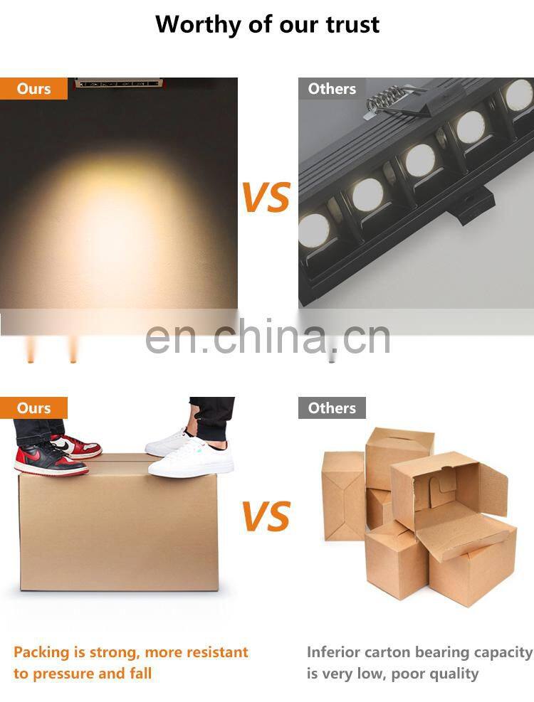 High Quality Dimmable Recessed Showroom Hospital Office Mini Spot Light LED Linear Downlight