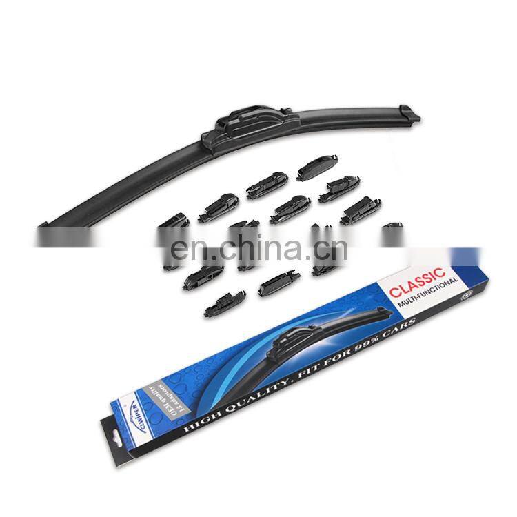 Multi functional windscreen wiper blades car natural rubber auto part rain window universal windshield wipers