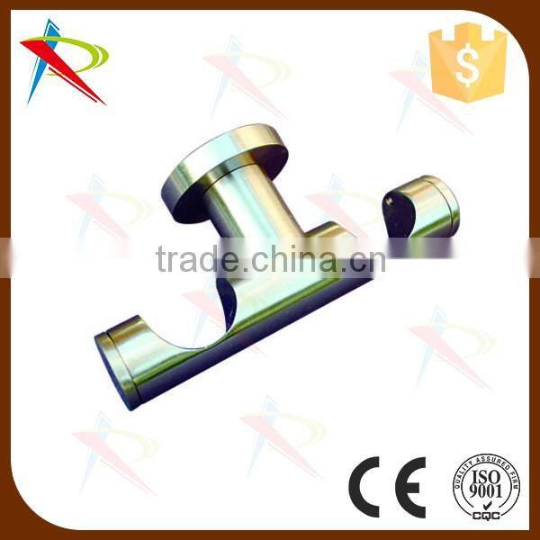 Stainless steel finished double curtain wall supports/brackets