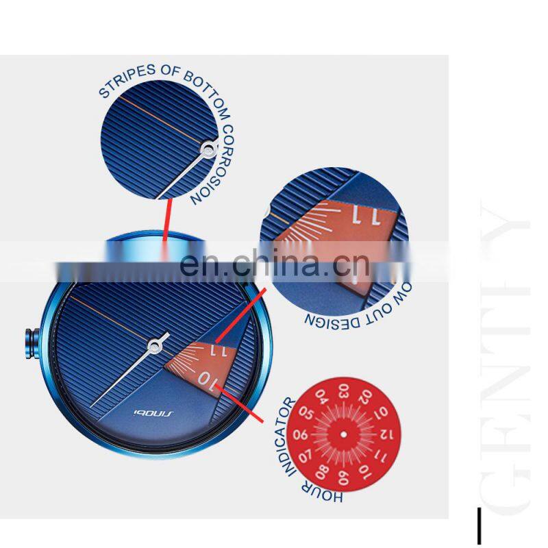 SINOBI Hollow Out Dial S9801G Men Creative Watch Wrist Sapphire Mesh Band Handwatch Youth Unique Design Male Watches