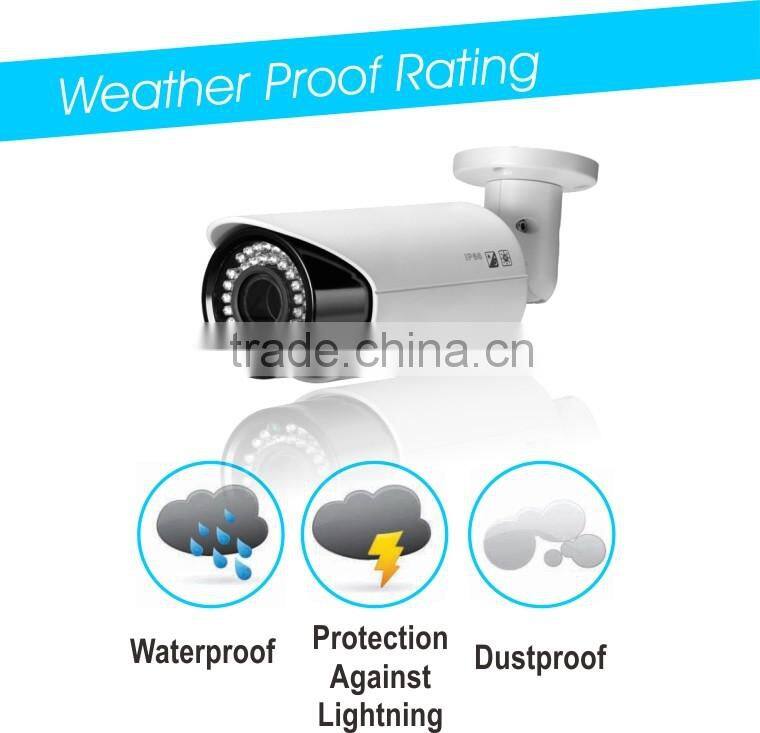 H.265 Security IP CCTV 5.0mp 3X zoom Motorized Lens IR Varifocal Starlight Color Bullet Camera