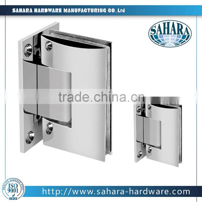 High quality floor hinge type wall to glass shower hinges/shower door hinges