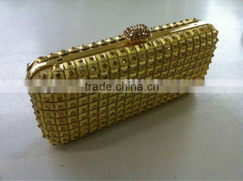 Jiachen Bag factory sell cheap mesh crystal clutch bags