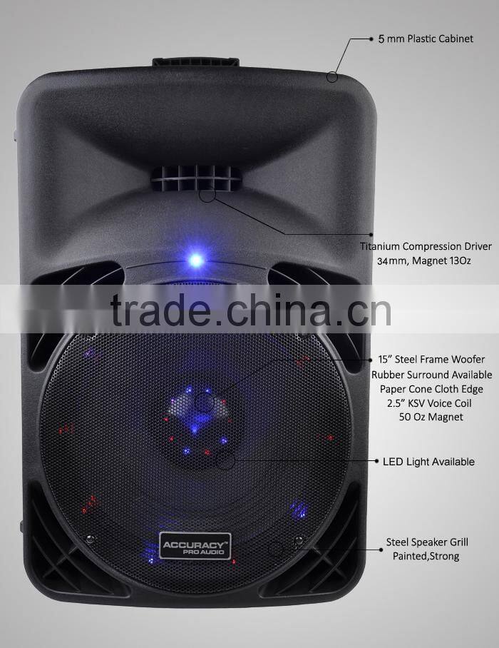 Powered Music System Amplifier Portable Speaker With Wheels CSM15AMXQ-BT