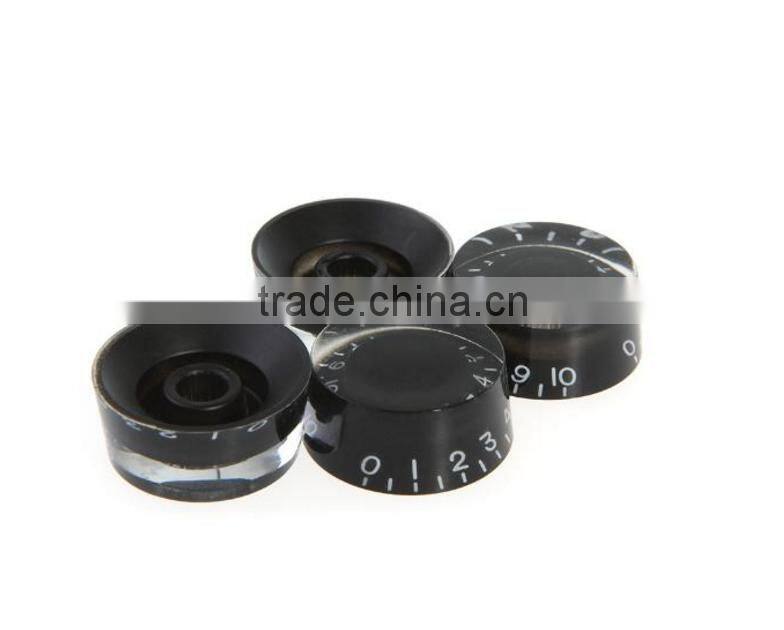 Drop shpping Custom Speed Knobs Volume Tone Control Acrylic Buttons Replacement Guitar Parts Black