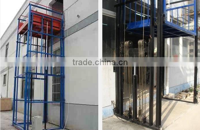 lead rail lift platform for cargo