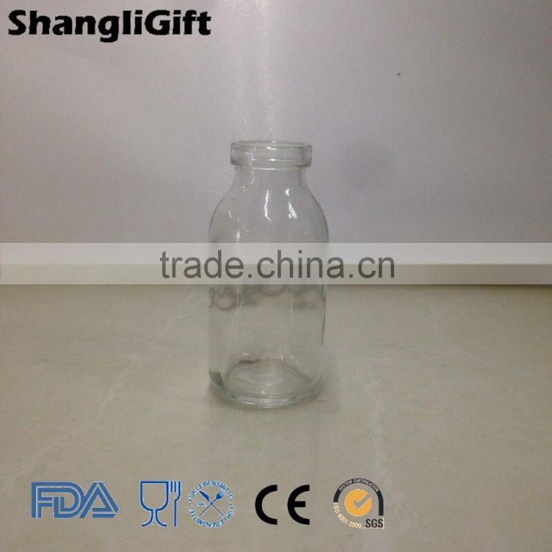 120ml Boston Round Glass Milk Bottles