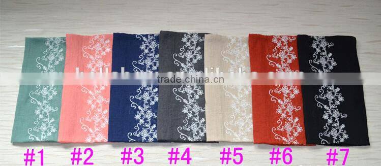 Best Selling Autumn Winter Fashion Embroidered Cotton Shawl For Women