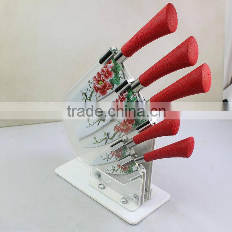 5pcs new design stainless steel kitchen knife