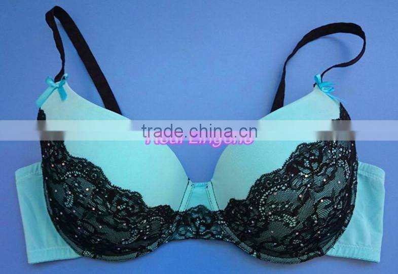 Sexy lace bra panty set ,plus size bra set