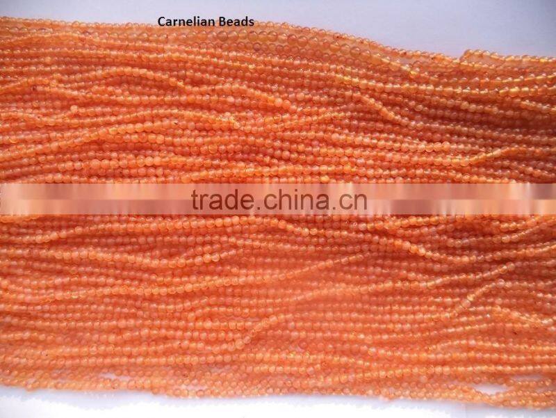 Carnelian Round Beads
