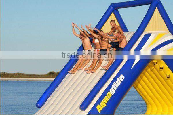 Summer crazy funny giant inflatable water slide for kids and adults