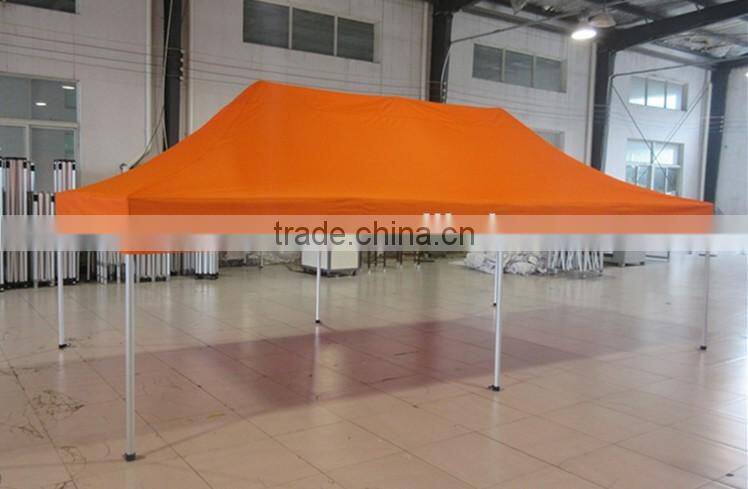 3m x6m small hexagon folding gazebo with window and door walls