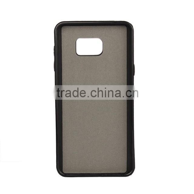 Crazy Horse pattern with card slots leather phone case and TPU 2 in 1 for Samsung note 5