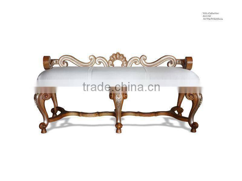 Royal bedroom furniture King size white wedding bed Wood four poster canopy bed