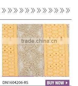 New type high quality embroidery violet elegant tulle lace fabric