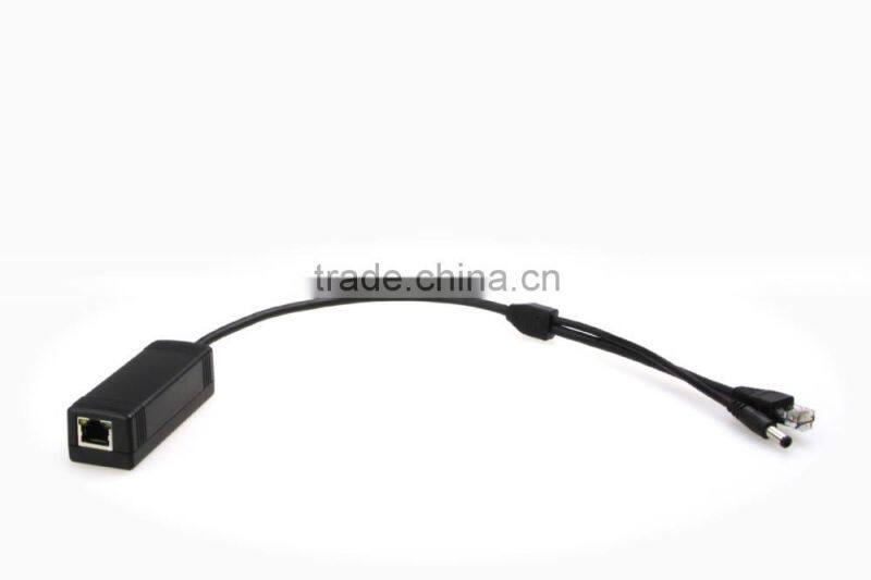 Intelligent PoE product 10/100Mbps 12v 2a poe splitter for IP camera 802.3at