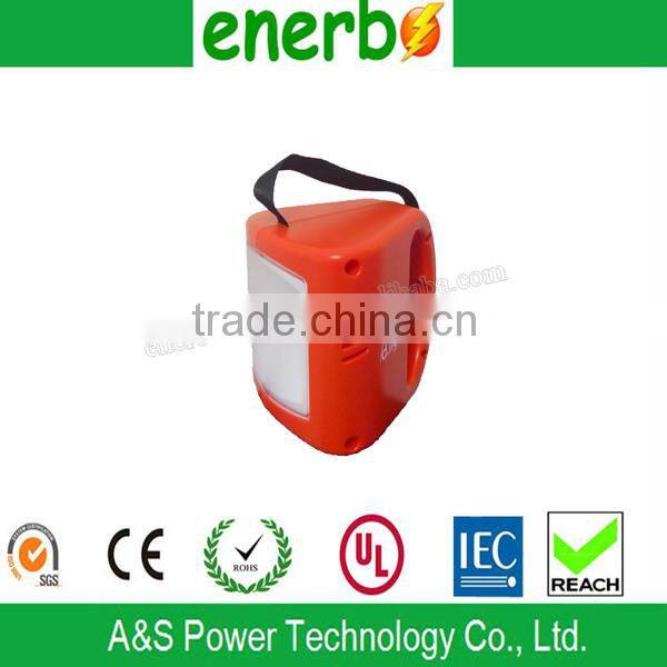 Solar Lantern with hand crank with solar panel