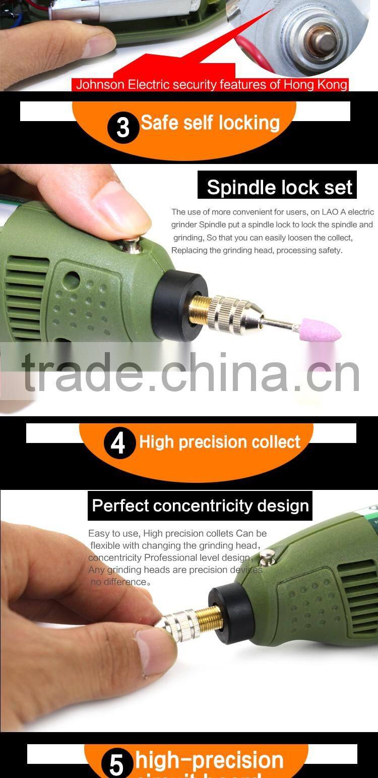 Multifunction industrial grade 100W powerful CVT electric grinder set