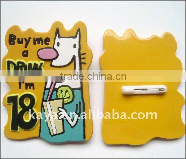 2016 Various design promotional custom plastic button badge
