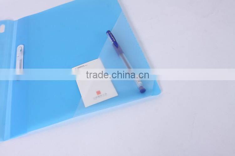 PLASTIC BINDER IN FC SIZE WITH FASTENER, TRANSPARENT COLOURS