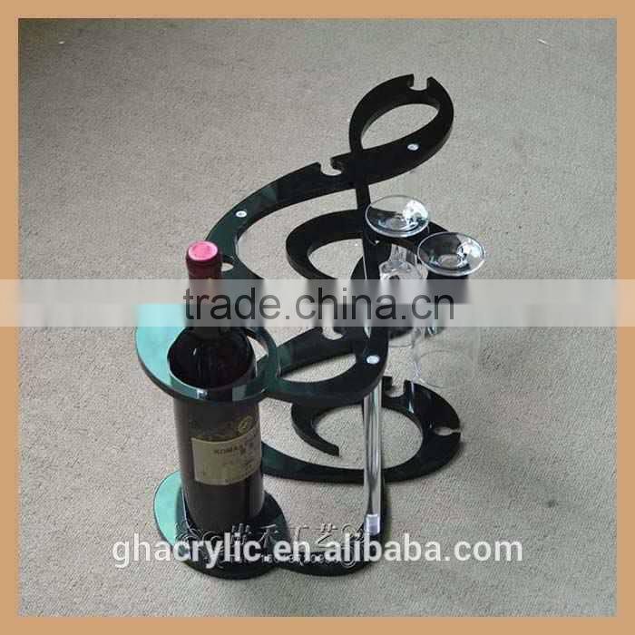 acrylic wine rack black color