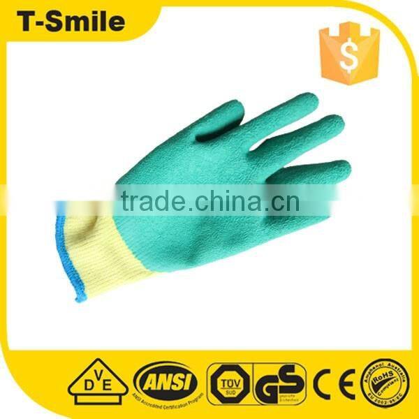 Rubber latex nitrile coated safety glove for workers