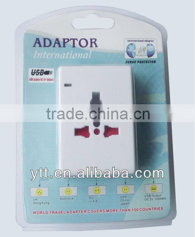 New Arrival Worldwide Travel Plug Adapter With USB Charger