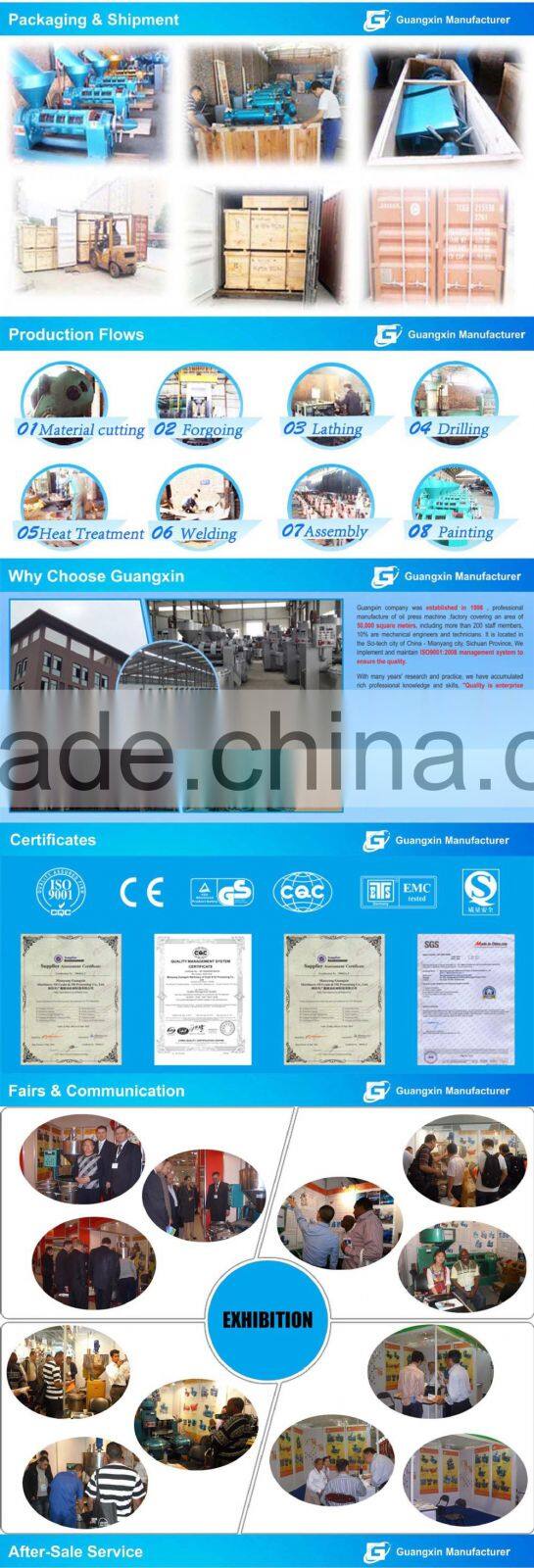 Welcome to compare with our palm kernel oil pressers