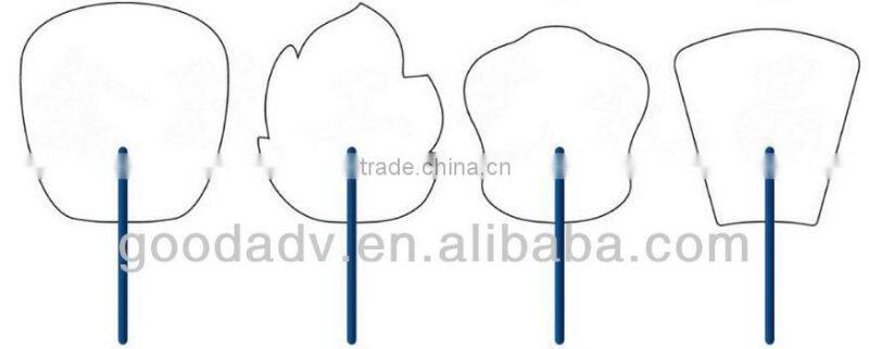 Summer Promotional Gifts print your own logo Advertising fan eco-friendly plastic hand fan