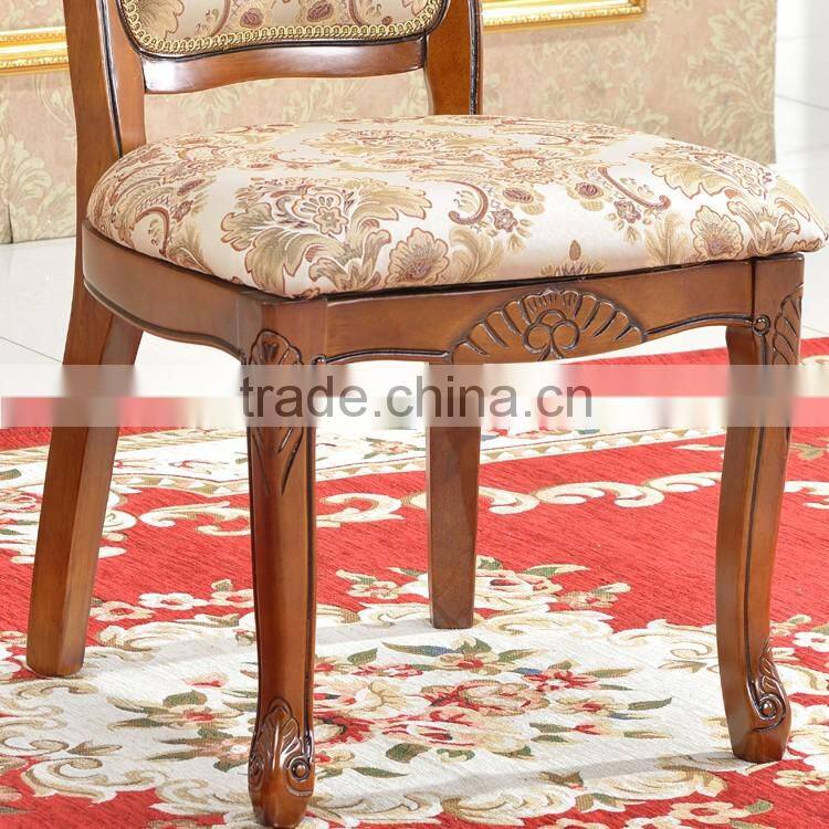 No Folded wood chair baroque wooden dining room chair