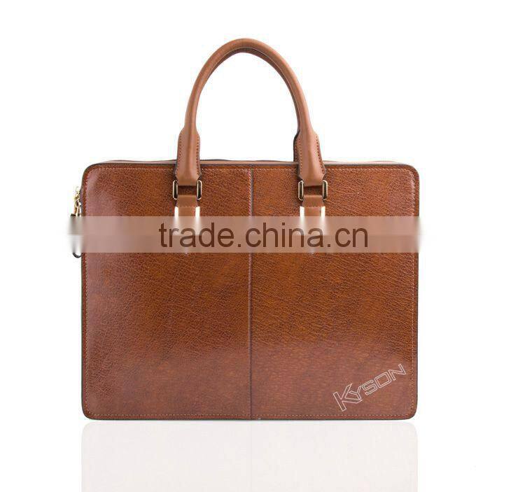Famous brand fashion handmade genuine leather handbag