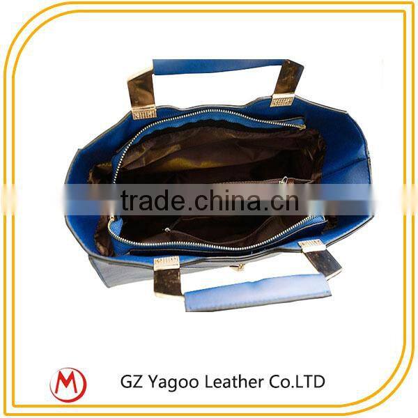 Korea fashion latest ladies handbags leather to te bag