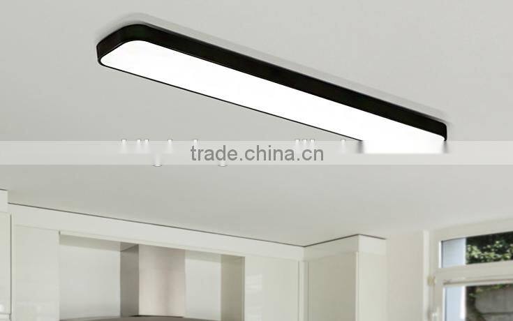 retangular white or black square ceiling panel light
