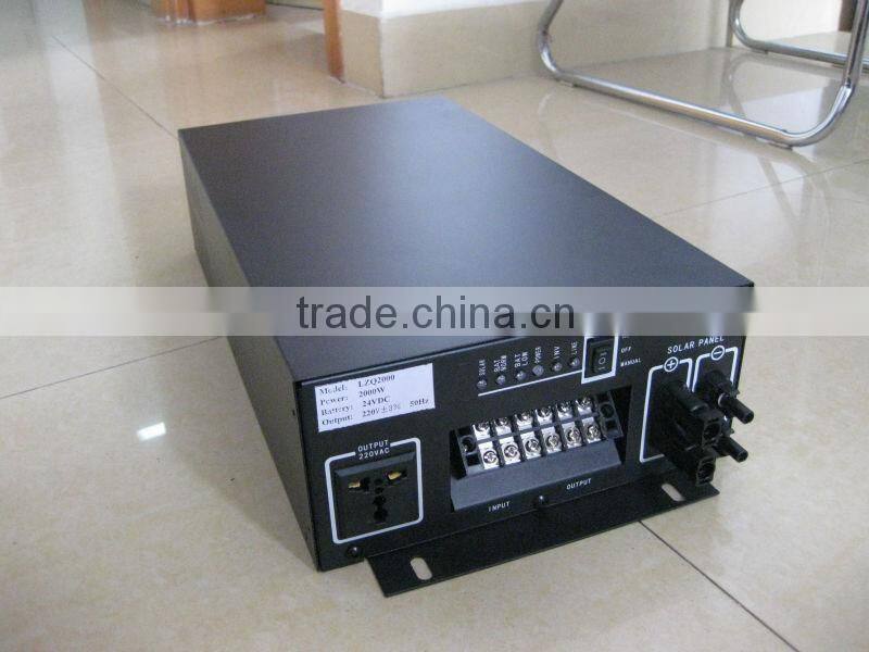 1000w 24V pure sine wave single phase inverter buit in mppt charge controller