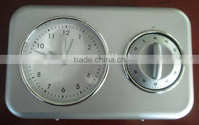 brand name wall or table alarm quartz clock with timer