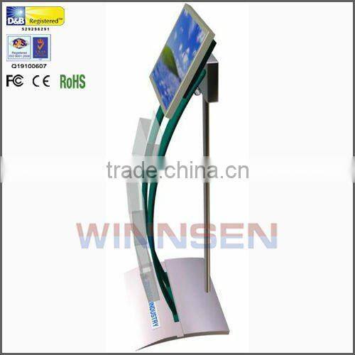17 Inch Plug&play LCD Advertising Display, floor stand digial signage, FCC, CE, RoHS