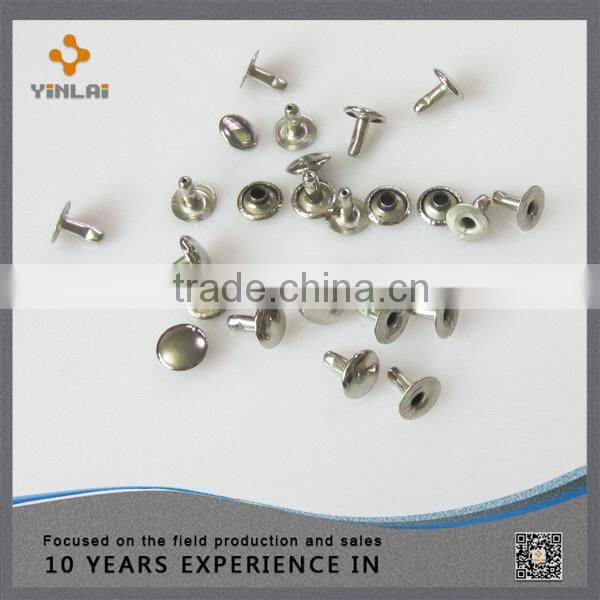 Classic metal double cap rivet