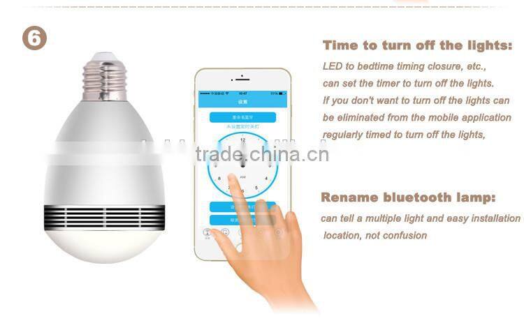 3w rgb led ,twinkler smart led light bulb bluetooth speaker with remote control , 7 led bulb with bluetooth speaker