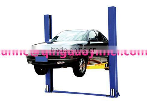 The two post double-cyclinder portal crane hydraulic electrical elevator for auto repair