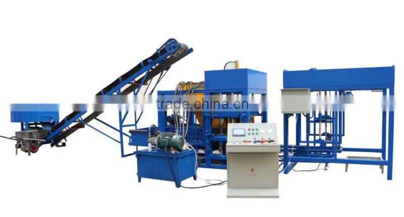 Hot selling QT4-25 Fully Automatic Concrete Hollow Block Machine Line