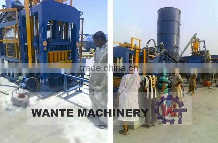 WANTE BRAND new generation product QT8-15 fully automatic concrete block making machine line