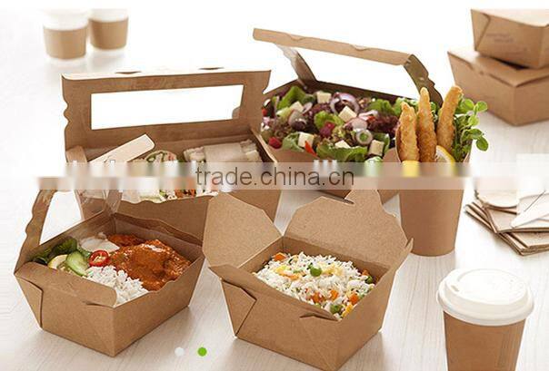 Kraft paper food take out boxes,food grade paper box