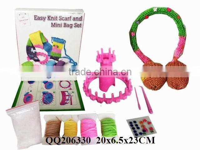 DIY wool knit play set ear muffs