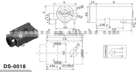 PCB DC Power Jack&SMD DC power Jack