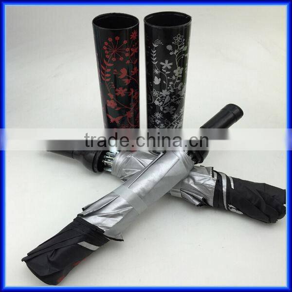 Promotional Gift wine bottle rain umbrella/uv protection wine bottle rain umbrella/ Cutom advertising wine bottle rain umbrella