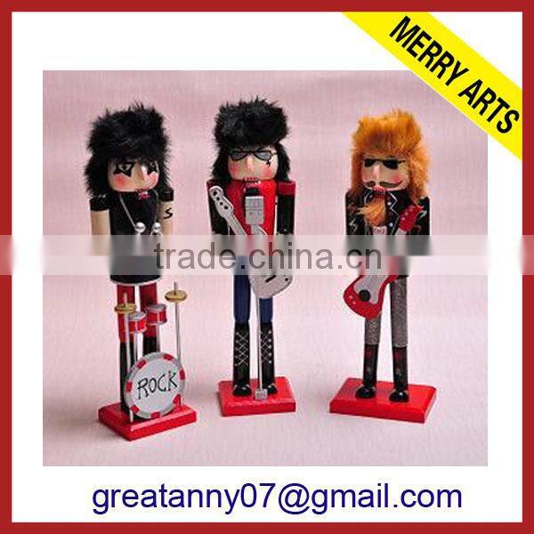 Yiwu China Manufacturering fat wooden carving nutcracker decoration